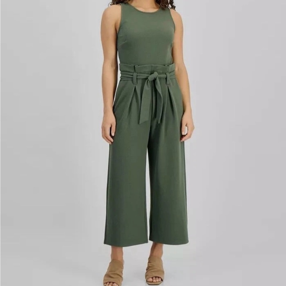 ULN-Bar III Olive Sleeveless Jumpsuit